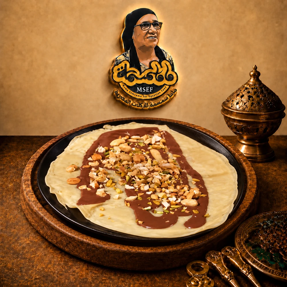 كريب نوتيلا مكسرات