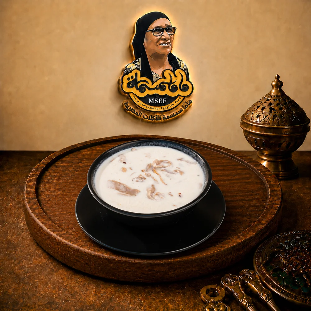 شوربة كريمة دجاج ومشروم